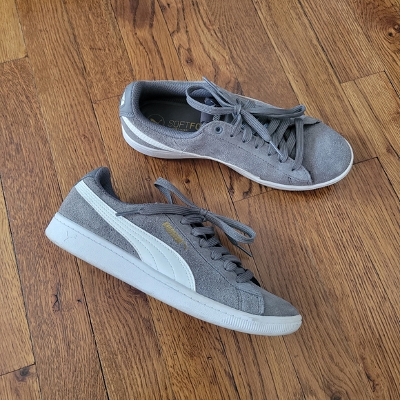 Puma Vikky Grey suede sneakers - Picture 1 of 7